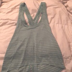 Zyia Green Split Back Nimbus Tank NWOT